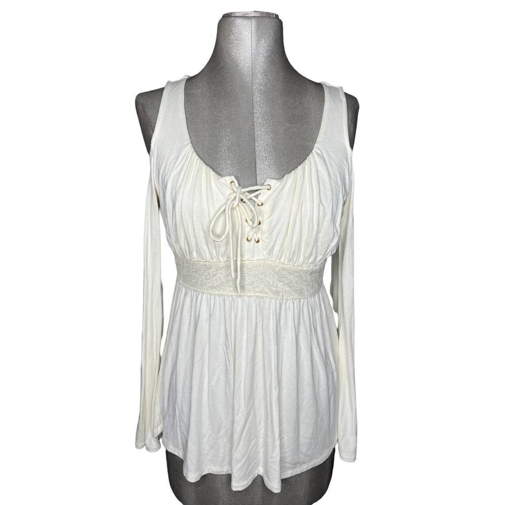 Boston Proper Sz S Cold Shoulder Top